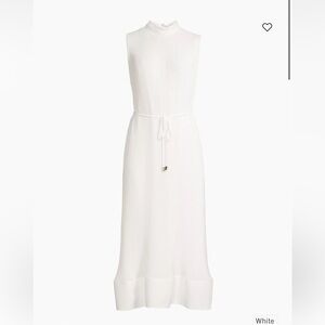 MILLY melina pleated midi dress size 0